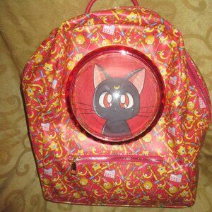 Sailor Moon Luna Cat Bubble Window Full Size Backpack NEW WITH TAGS